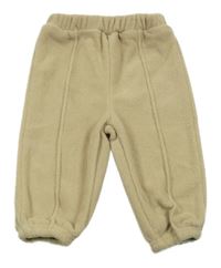 Béžové fleecové kalhoty Shein