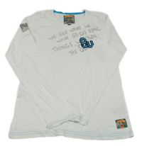 Bílé triko s nápisem Vingino