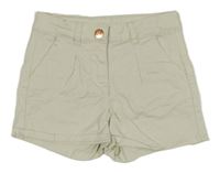 Smetanové plátěné kraťasy Orchestra