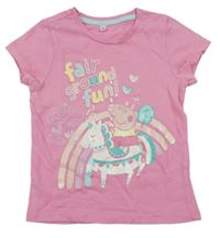 Růžové tričko s Prasátkem Pepinou 