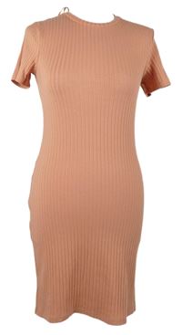 Dámské starorůžové žebrované šaty Primark