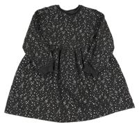 Tmavošedé teplákové šaty s hvězdami F&F