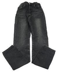 Tmavošedé slim teplákové rifle Blue Effect