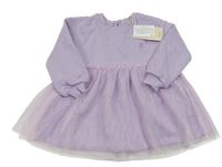 Nové - Levandulové teplákovo/tylové šaty Leigh Tucker