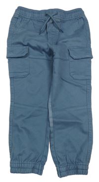 Modrošedé teplákové cuff rifle s kapsami Matalan
