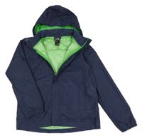 Tmavomodrá funkční podzimní bunda s kapucí The North Face