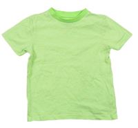 Neonově zeleno-bílo-oranžové triko F&F