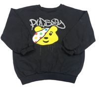 Černá mikna s medvídkem Pudsey 