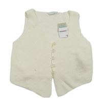 Nové - Smetanová pletená propínací vesta Primark