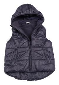 Lilková šusťáková zateplená vesta s kapucí Zebralino