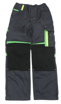 Šedo-černé pracovní rifle Toptex