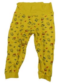 Žluté tepláky s domečky Lupilu