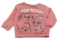 Růžová mikina s Paw Patrol Nickelodeon
