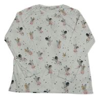 Bílé triko s vílami Next