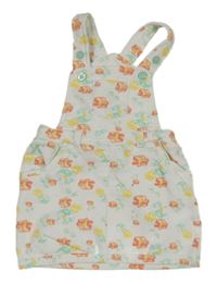 Bílé teplákové šaty s květy Ergee