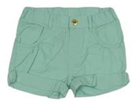 Mátové plátěné kraťasy H&M