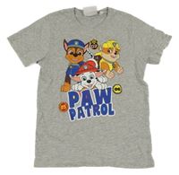 Šedé melírované tričko s Paw Patrol Nickelodeon
