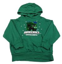 Zelená mikina Minecraft s překlápěcími flitry a kapucí