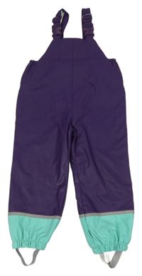 Lilkovo-mátové nepromokavé laclové kalhoty X-mail