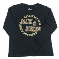 Černé triko s logem JACK&JONES