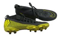 Šedo-žluté kopačky s logem Nike vel. 35,5