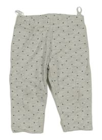 Šedé melírované puntíkaté teplákové legíny C&A