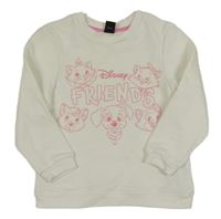 Smetanová mikina s Disney zvířátky PRIMARK