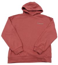 Rezavá mikina s nápisem a kapucí PRIMARK