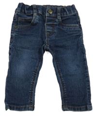 Tmavomodré teplákové rifle C&A