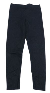 Tmavomodré legíny riflového vzhledu