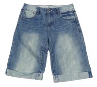 Modré riflové kraťasy 