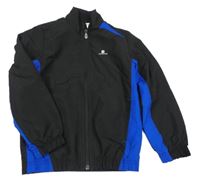 Černo-safírová funkční sportovní bunda Domyos