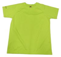 Neonově zelené sportovní tričko FRUIT of the LOOM