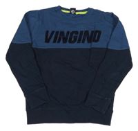 Tmavomodro-modro/tmavomodrá mikina s logem VINGINO