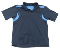Tmavomodro-modré sportovní polo tričko Etirel  