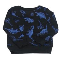 Černá mikina s dinosaury Pep&Co