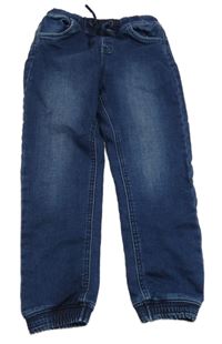 Tmavomodré teplákové cuff rifle Matalan