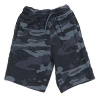 Modré army teplákové kraťasy Next