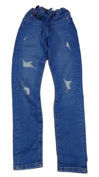 Modré skinny rifle s prošoupáním River Island