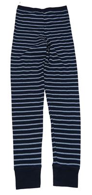 Tmavomodro-modré pruhované spodní kalhoty C&A