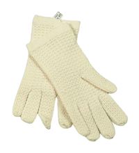 Nové - Béžové žebrované prstové rukavice