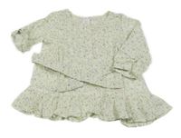 2set - Bílá květovaná tunika + pásek C&A