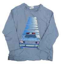 Modré triko s policejním autem S. Oliver