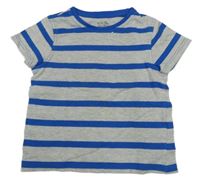 Šedo-modré pruhované tričko Kiki&Koko
