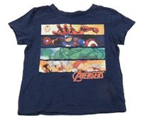 Tmavomodré tričko s Avengers Marvel