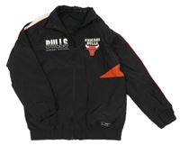 Černá basketbalová šusťáková jarní bunda - Chicago Bulls Primark