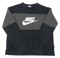Černo-antracitová mikina s logem Nike