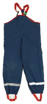 Tmavomodré šusťákové funkční laclové kalhoty Tchibo