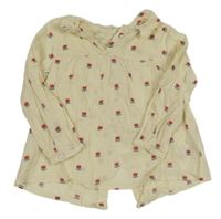 Smetanová halenka s kvítky Next