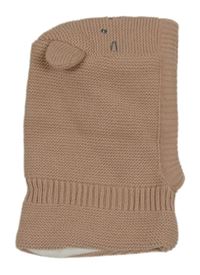 Starorůžová pletená podšitá kukla s čumákem C&A